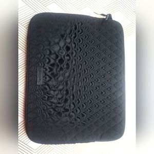 Vera Bradley Padded Microfiber Laptop Sleeve Classic Black